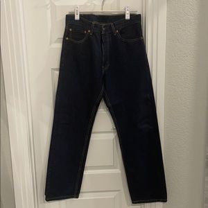 Men’s 505 Levi’s. Never worn. W33 L30.